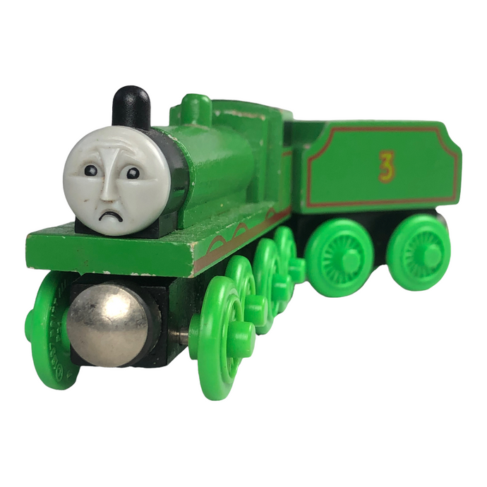 Ferrocarril de madera Henry triste