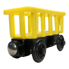 Cargar imagen en el visor de la galería, 1998 Wooden Railway Yellow Circus Car - 
