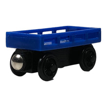 Load image into Gallery viewer, 2003 Wooden Railway Blue Cargo Car - 
