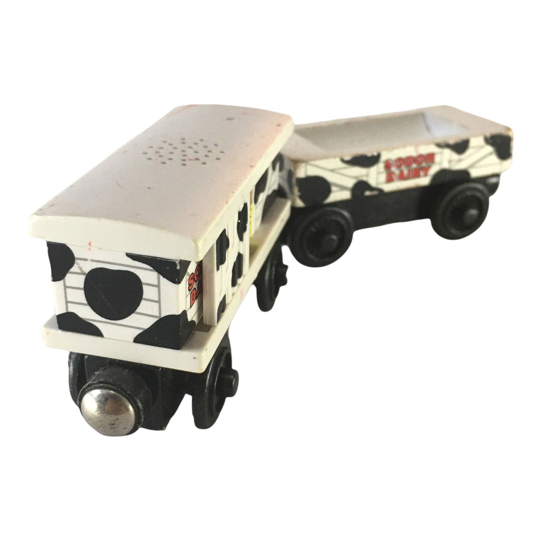 2003 Wooden Railway Cow Cars - 