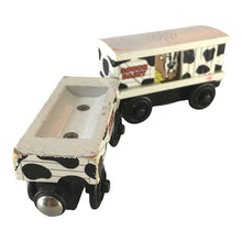 Load image into Gallery viewer, 2003 Wooden Railway Cow Cars - 
