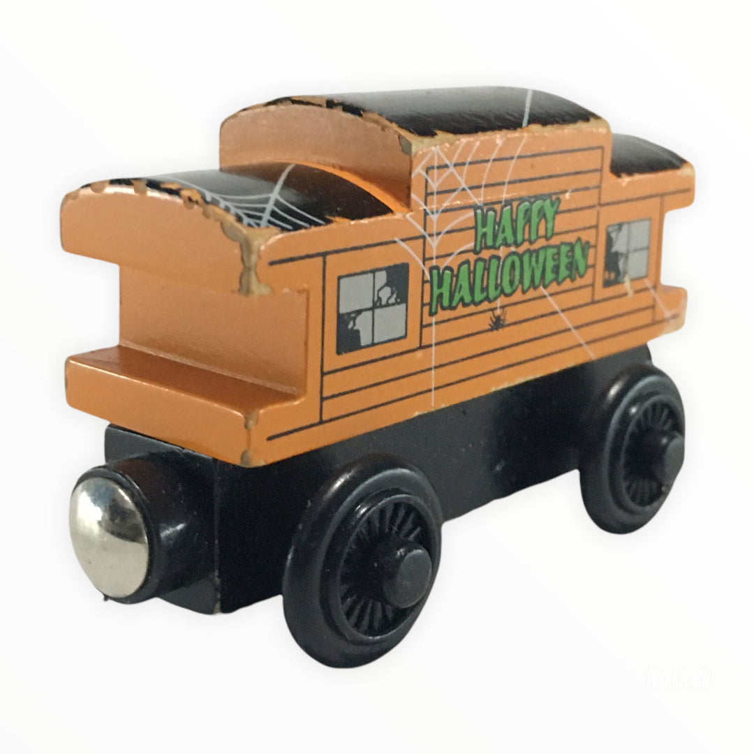 2003 Wooden Railway Halloween Caboose - 