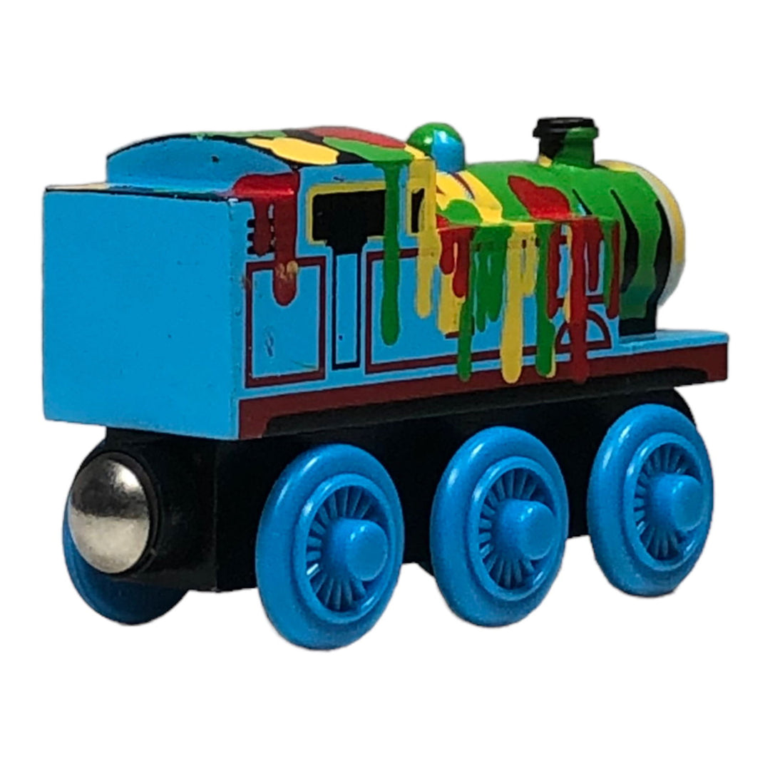 2003 Wooden Railway Paint Splattered - 