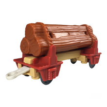 Load image into Gallery viewer, 2009 Mattel Red Log Wagon -
