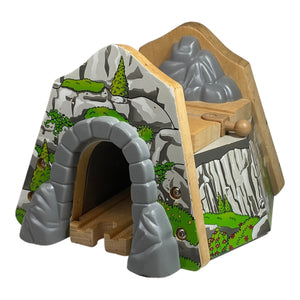 2002 Wooden Railway Mountain Overpass Tunnel