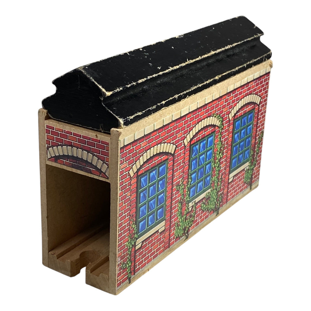 木製の鉄道用機関車庫