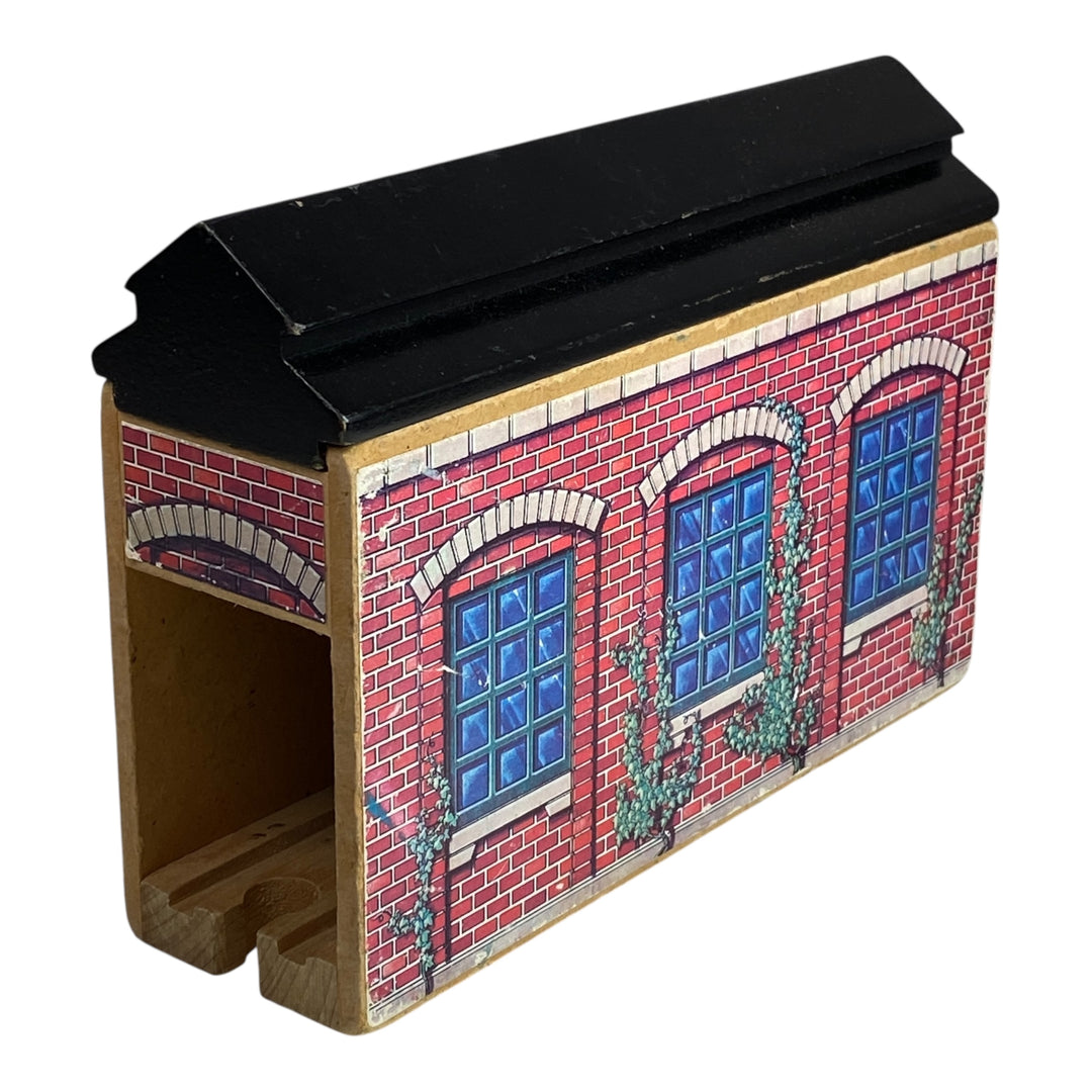 木製の鉄道用機関車庫