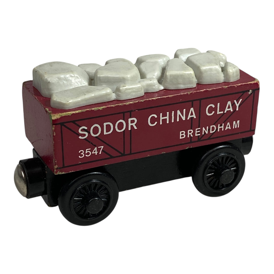 1997 Wooden Railway Red Sodor China Clay Car
