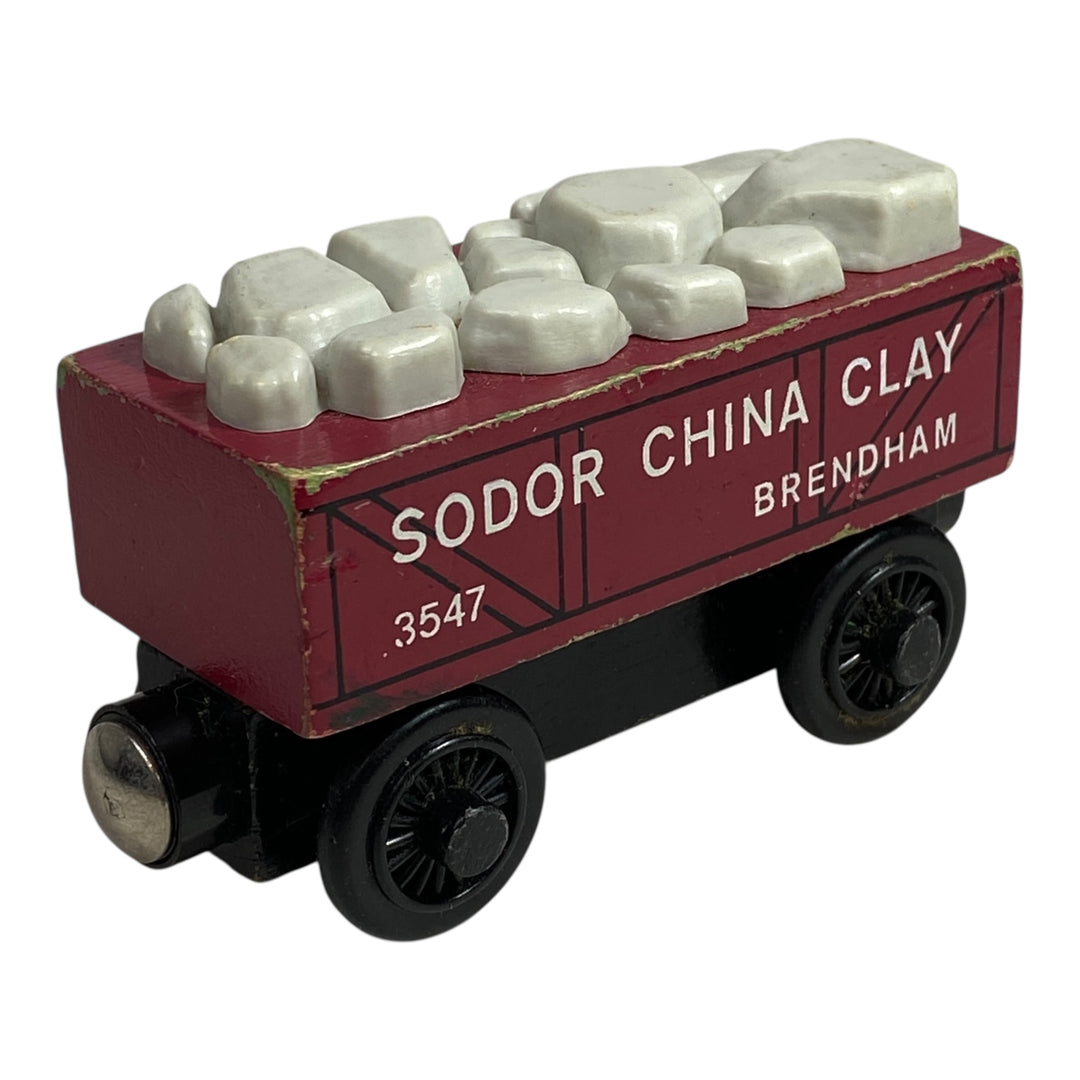 1997 Wooden Railway Red Sodor China Clay Car