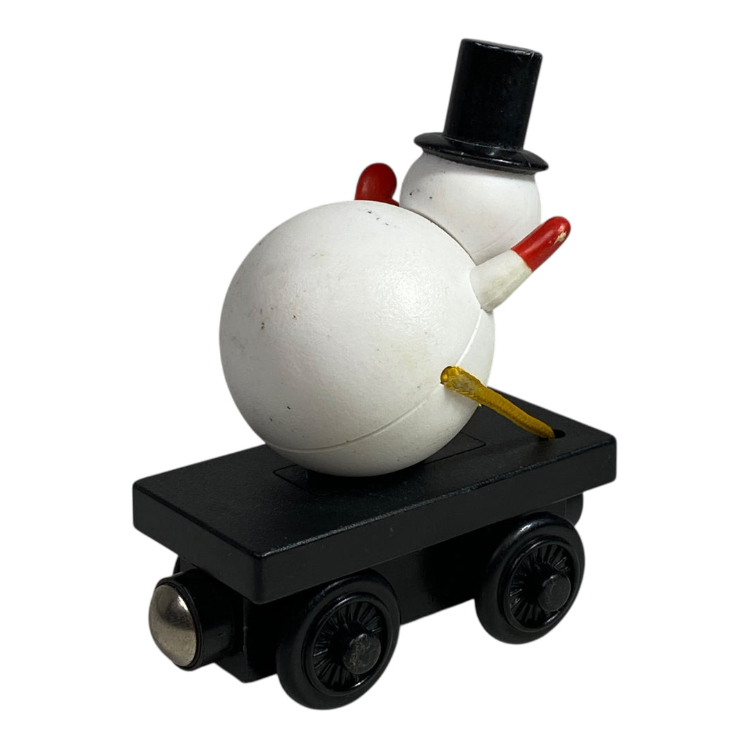Wooden Railway Snowman Balloon Car