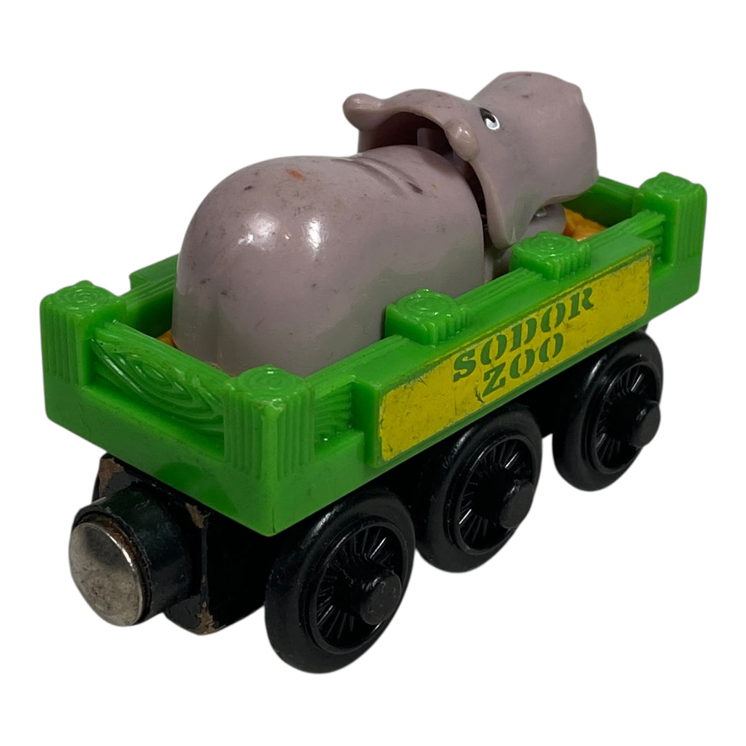 2009 Wooden Railway Green Hippo Car