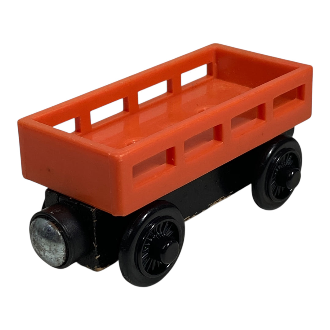 2003 Wooden Railway Orange Cargo Car