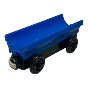Wooden Railway Blue Barrel Car