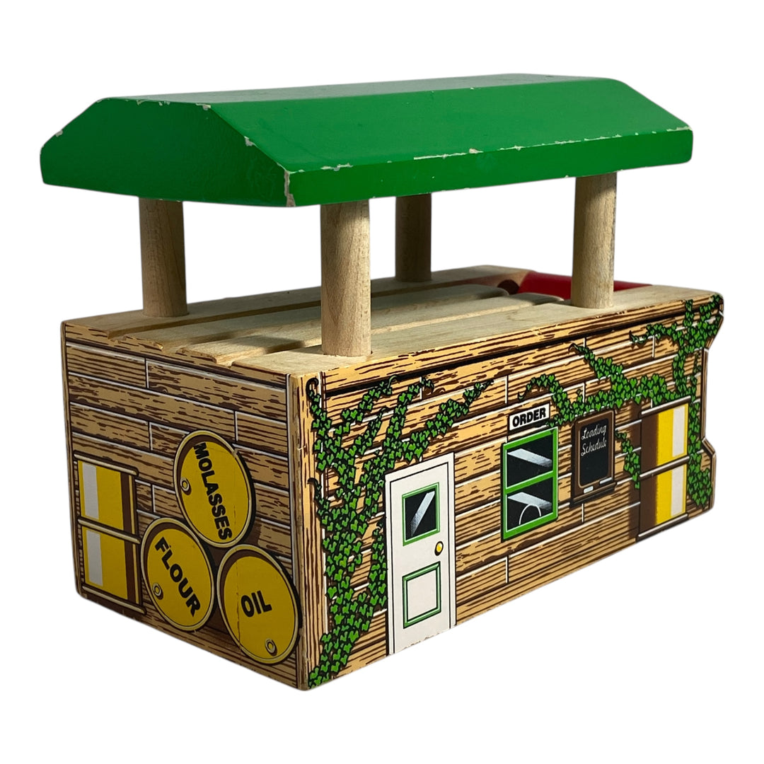 Wooden Railway Barrel Loader