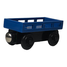 Cargar imagen en el visor de la galería, 2003 Wooden Railway Light Blue Cargo Car
