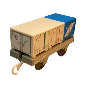Plarail JRF White & Blue Container Flatbed