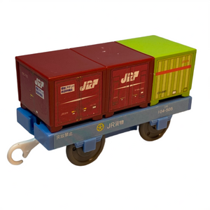 Plarail JRF Red & Green Container Flatbed