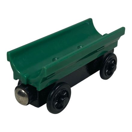 Wooden Railway Green Barrel Car