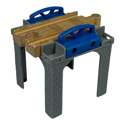 Wooden Railway Gray Track Riser Stacker