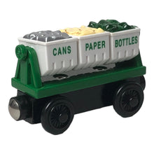 Load image into Gallery viewer, 2003 Wooden Railway Recycling Bins
