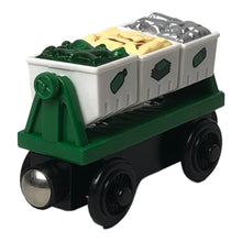 Load image into Gallery viewer, 2003 Wooden Railway Recycling Bins
