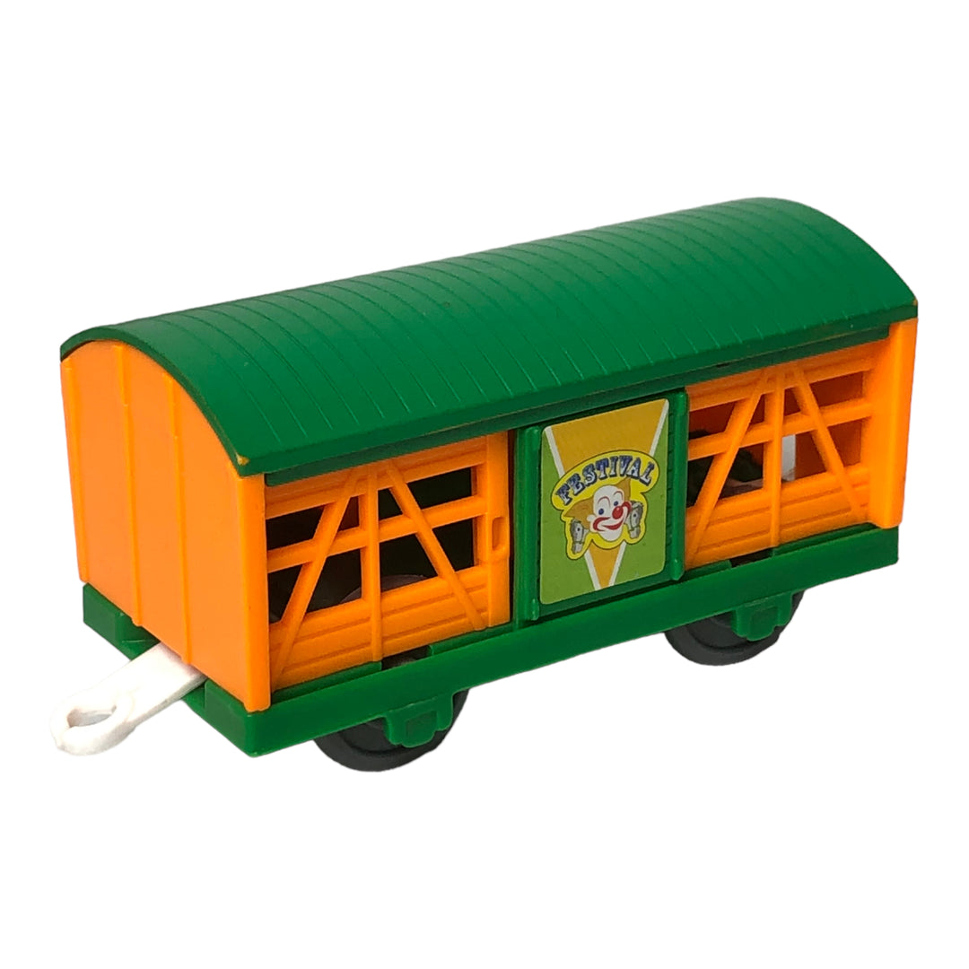 TOMY Orange Circus Cattle Car