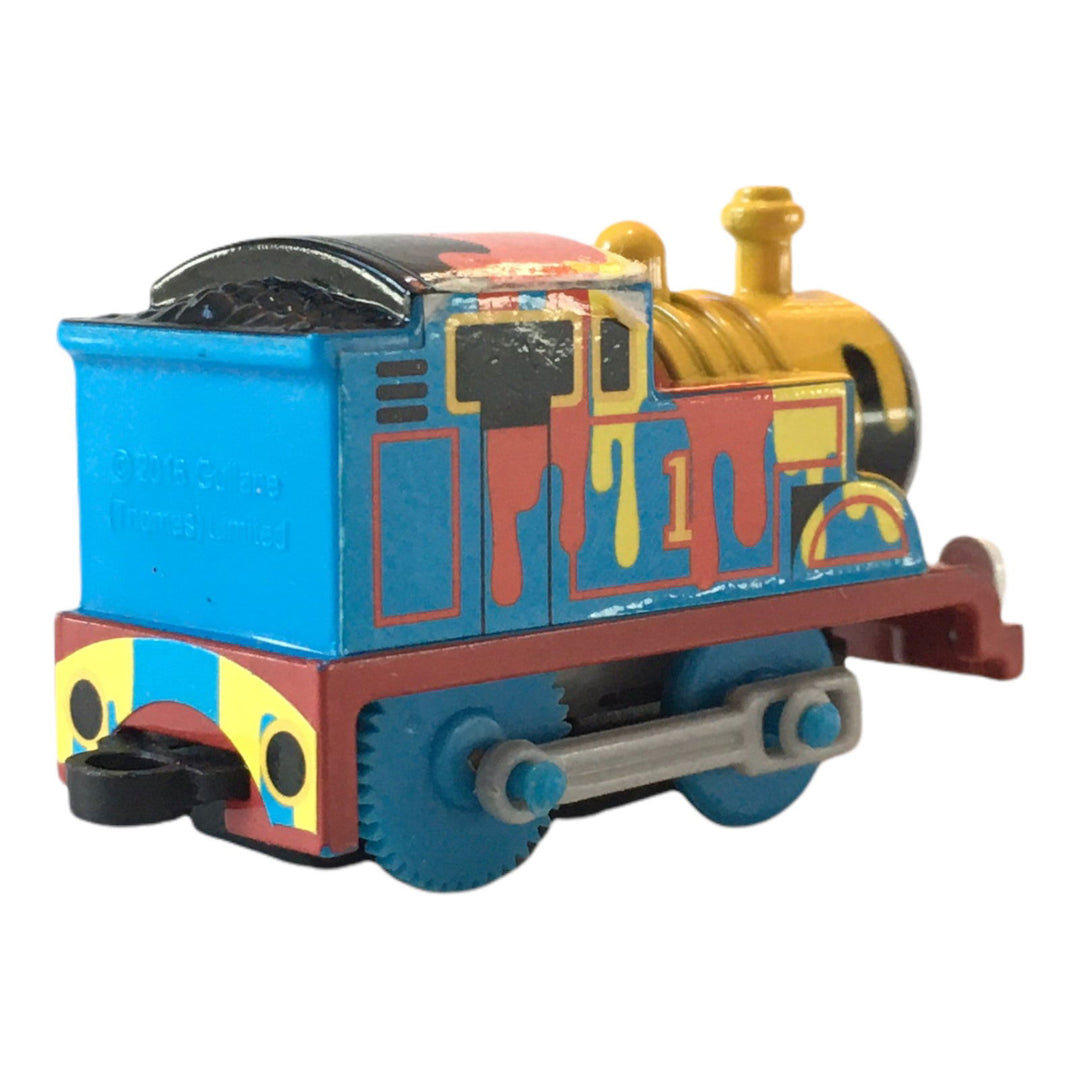 Plarail Capsule Wind-Up Paint Splattered Thomas - 