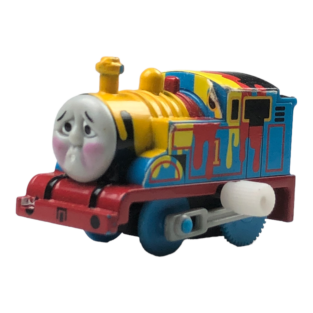 Plarail Capsule Wind-Up Paint Splattered Thomas - 