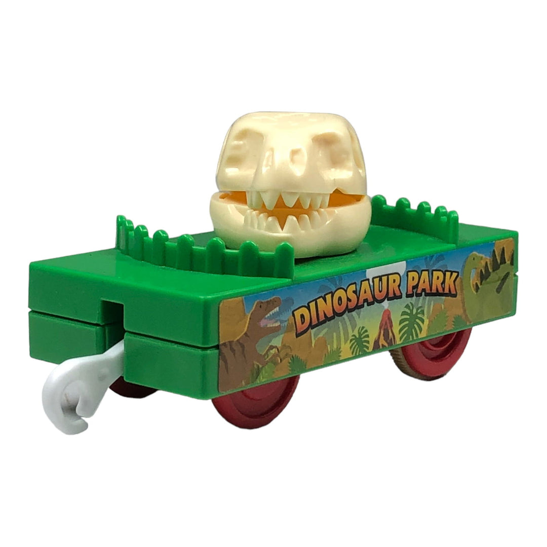 Plarail Rotating Dinosaur Green Flatbed -