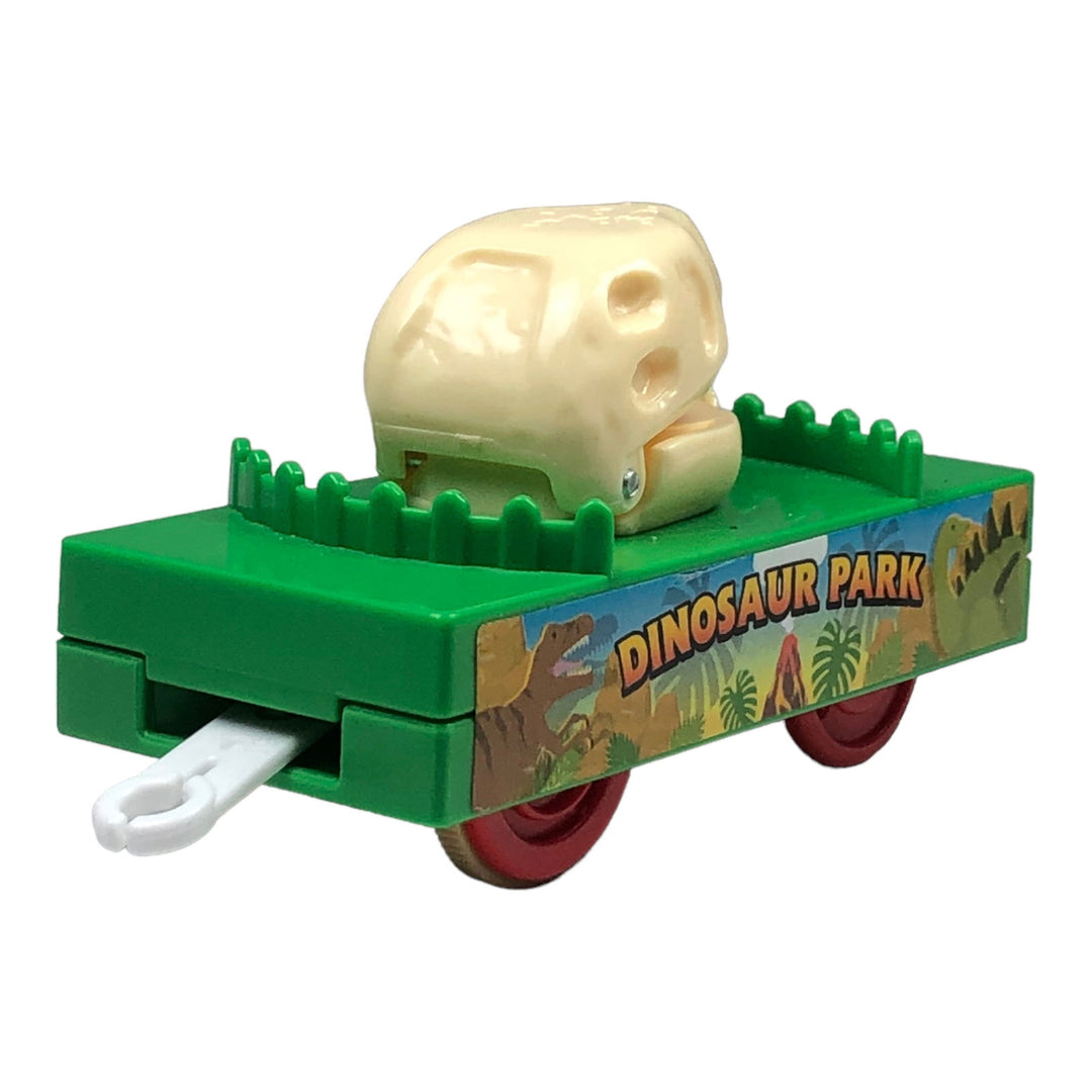 Plarail Rotating Dinosaur Green Flatbed -