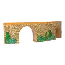 Load image into Gallery viewer, 2003 Wooden Railway Arched Viaduct
