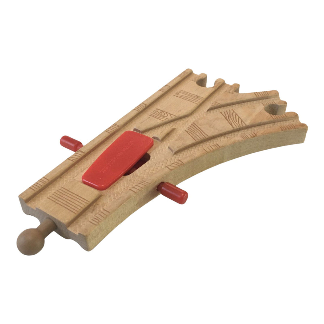 Wooden Railway 6" Red Switch Track - 