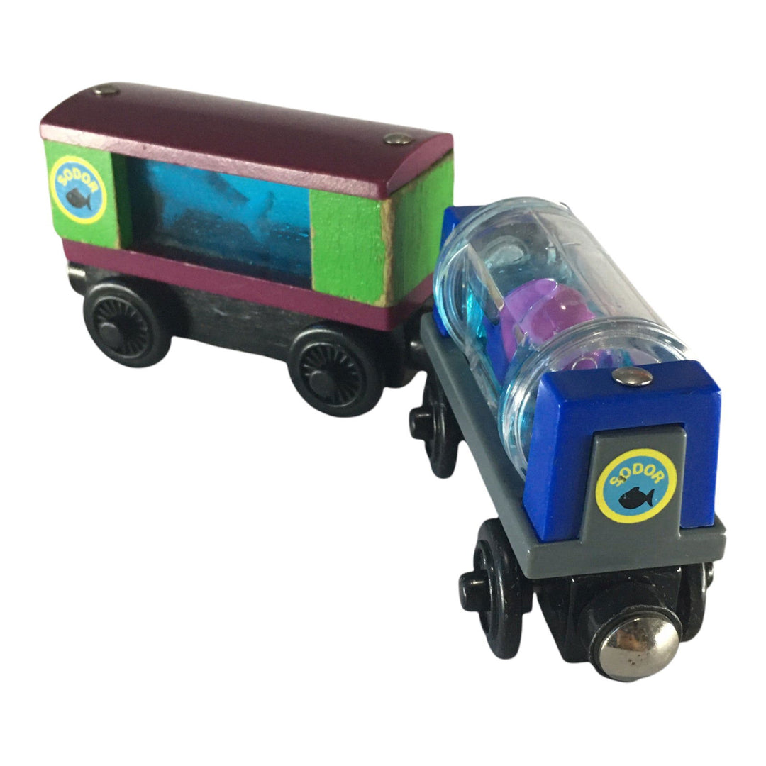 Wooden Railway Aquarium Cars - 