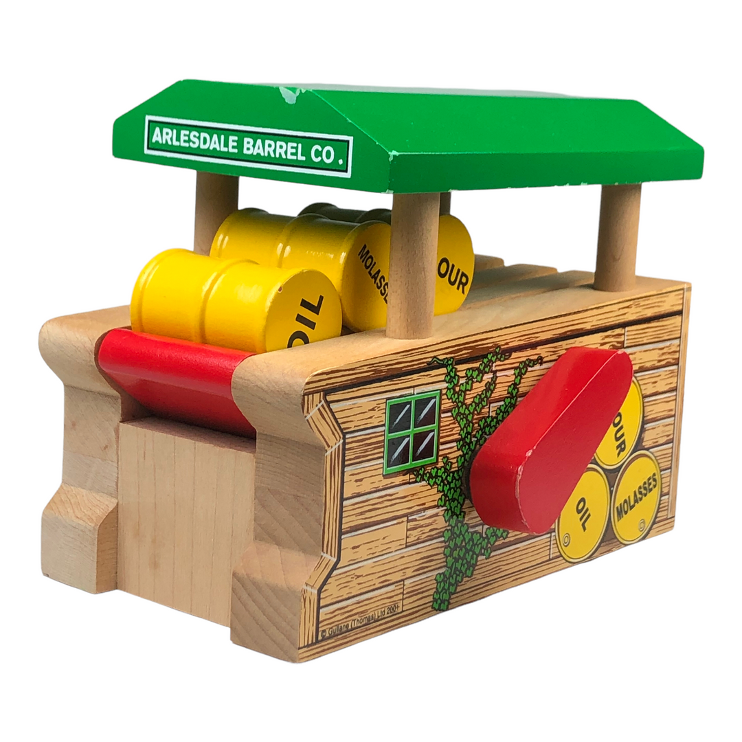 Wooden Railway Barrel Loader - 