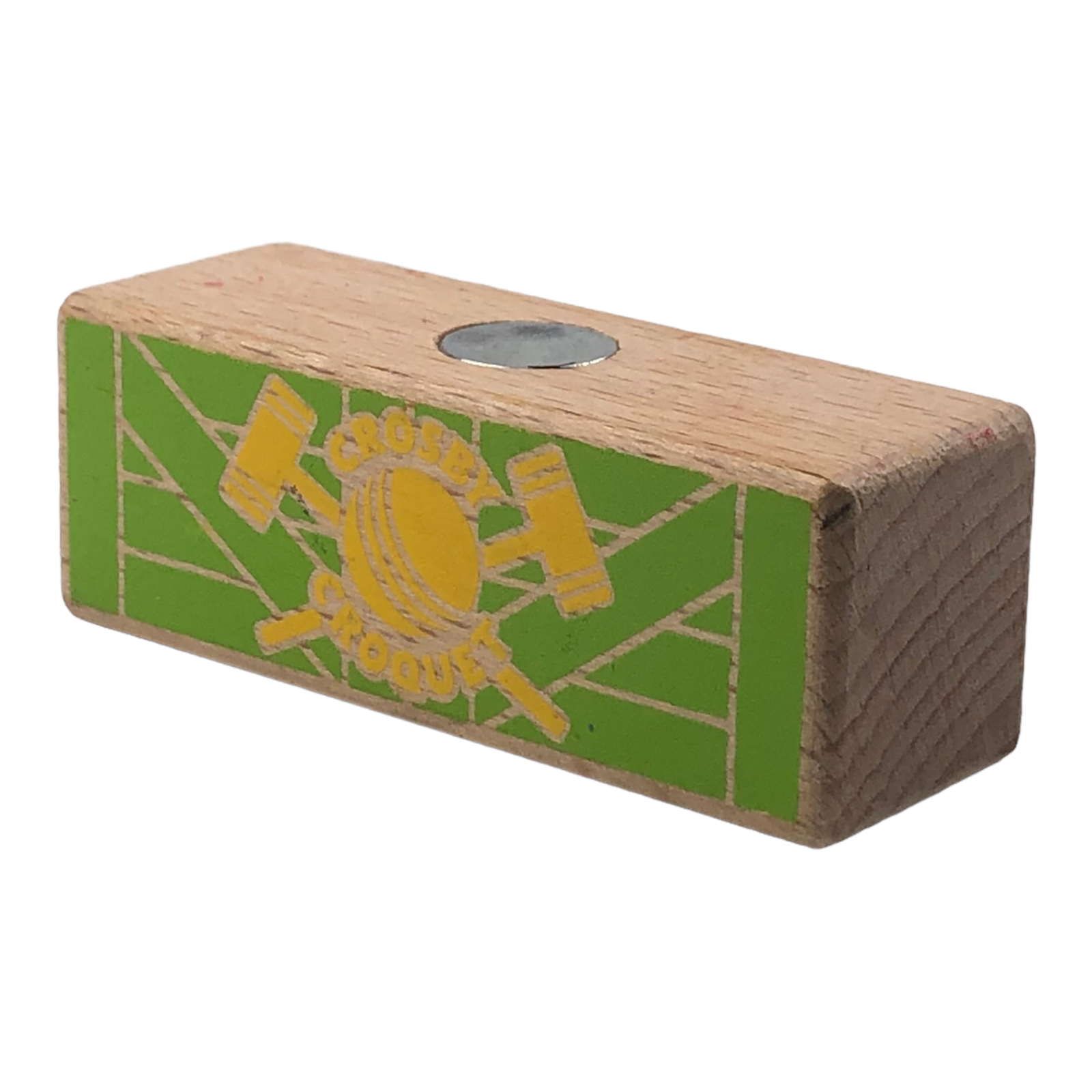 Wooden Railway Crosby Croquet Cargo Block - 