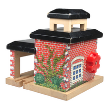 Load image into Gallery viewer, Wooden Railway Fire Station - 
