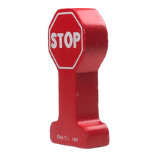 Load image into Gallery viewer, Wooden Railway Stop Sign - 
