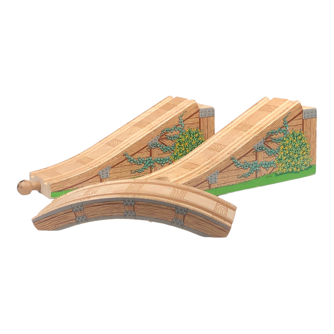 Wooden Railway Wooden Arched Bridge - 