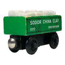 Cargar imagen en el visor de la galería, 1997 Ferrocarril de madera Green Sodor China Clay Car
