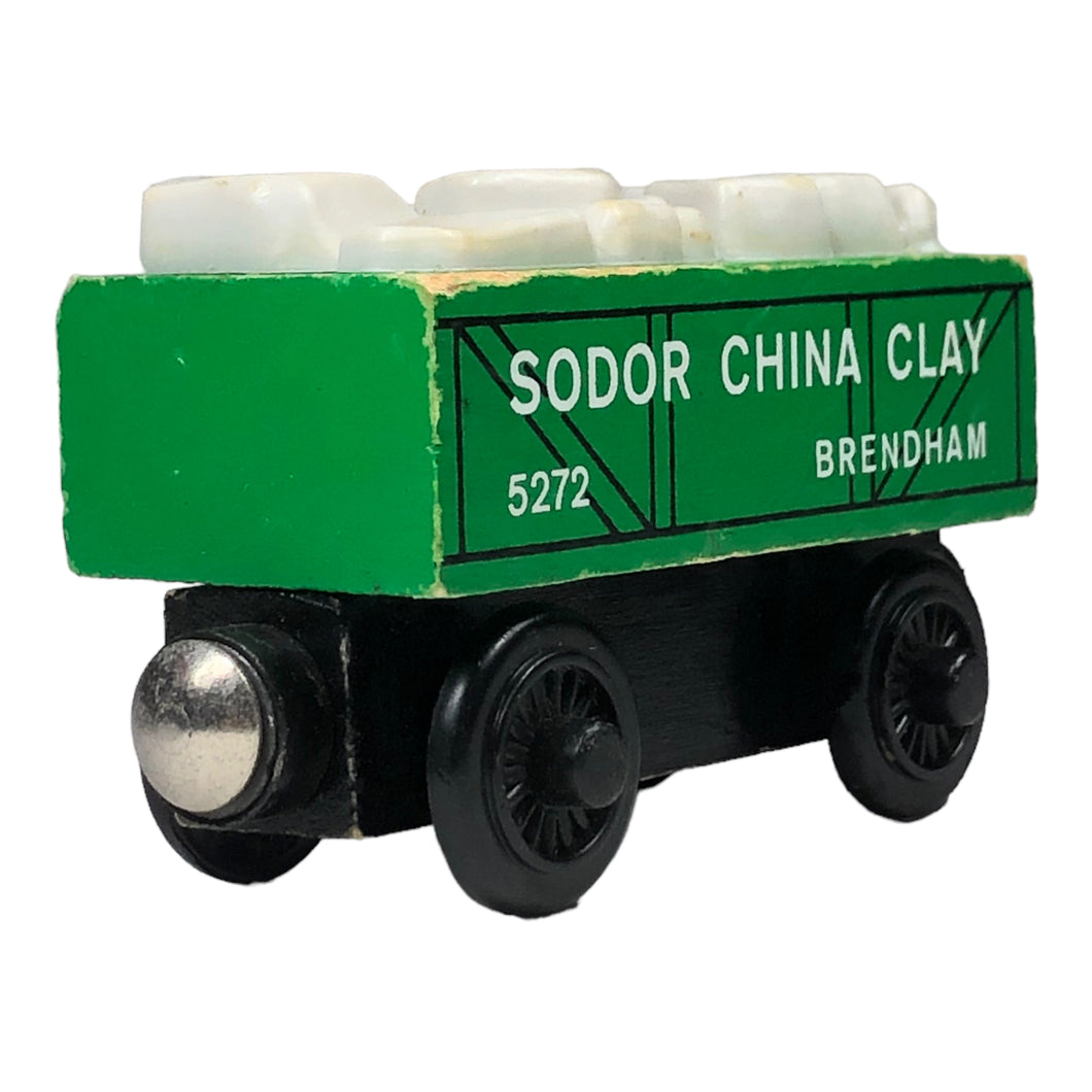 1997 Ferrocarril de madera Green Sodor China Clay Car
