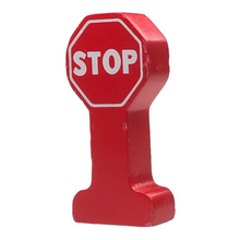 Load image into Gallery viewer, 2003 Wooden Railway Stop Sign
