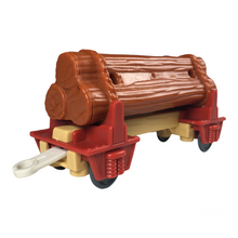 Load image into Gallery viewer, 2009 Mattel Red Log Wagon
