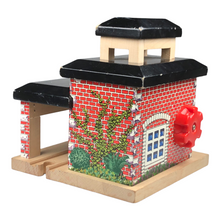 Load image into Gallery viewer, Wooden Railway Fire Station
