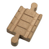 Wooden Railway Clickity-Clack Double Male Track