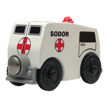 Load image into Gallery viewer, 2003 Wooden Railway Ambulence
