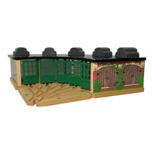 Load image into Gallery viewer, 2004 Wooden Railway Roundhouse
