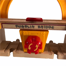 Load image into Gallery viewer, Wooden Railway Rumblin Track Bridge
