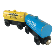Load image into Gallery viewer, 2003 Wooden Railway Fuel &amp; Water Tankers
