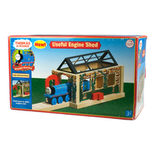Load image into Gallery viewer, Wooden Railway Useful Engine Shed
