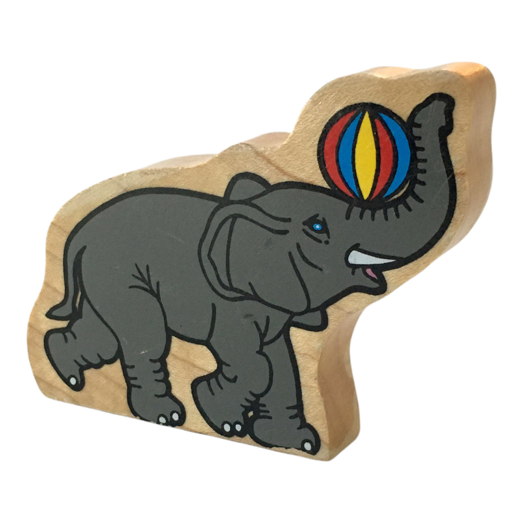 1999 Elefante de ferrocarril de madera